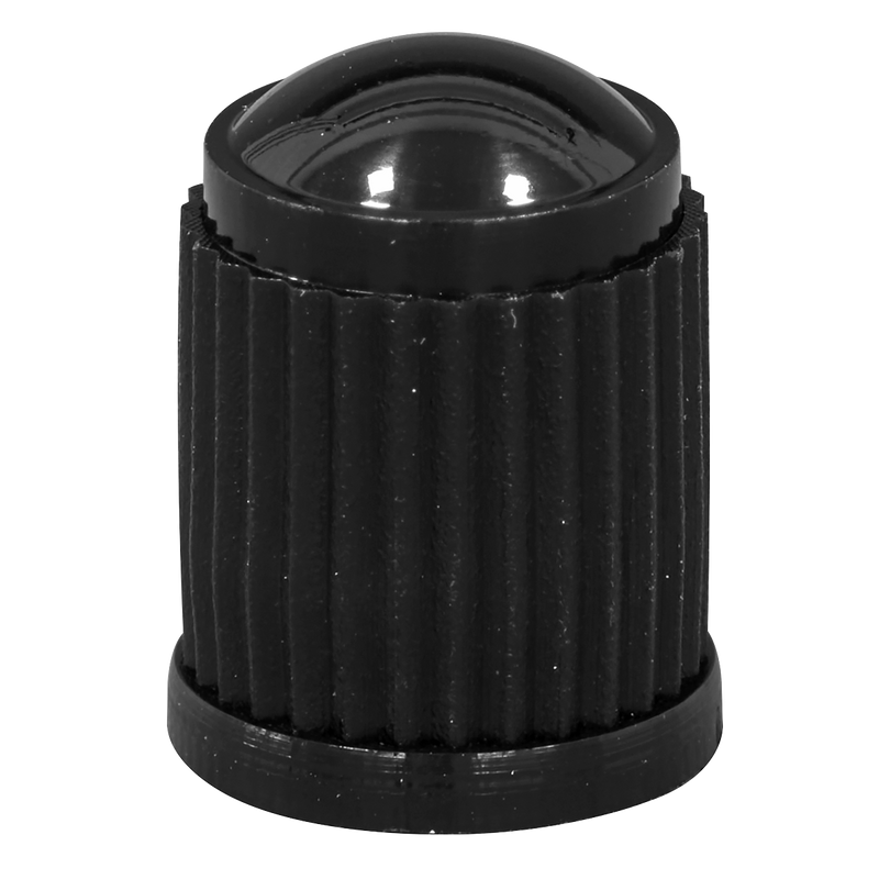 Sealey VCP4 Plastic Valve Caps 4pc - Black