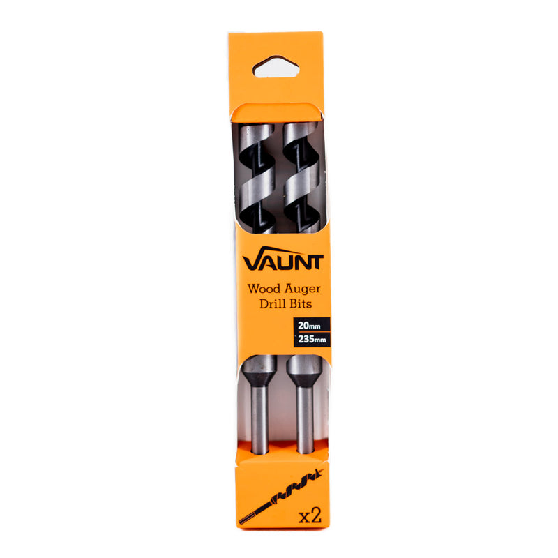 Vaunt V1315015 Wood Auger Drill Bit 20mm x 235mm - Pack of 2