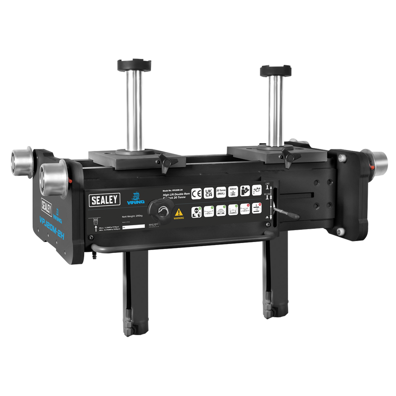 Sealey VPJ20M-2H Viking Pit Jack 20 Tonne Double Ram High Lift