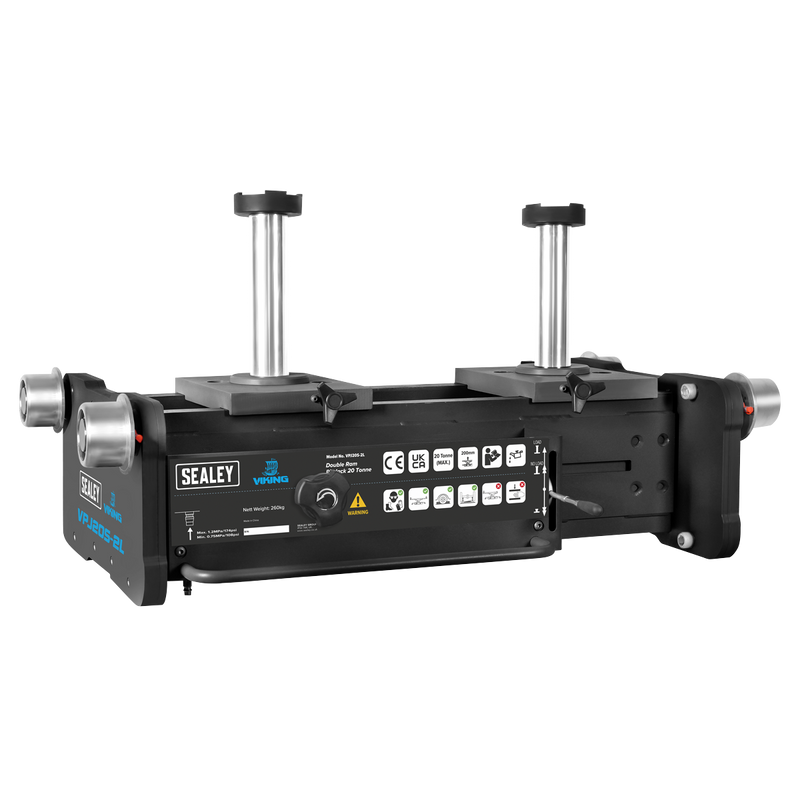 Sealey VPJ20S-2L Viking Double Ram Pit Jack 20 Tonne