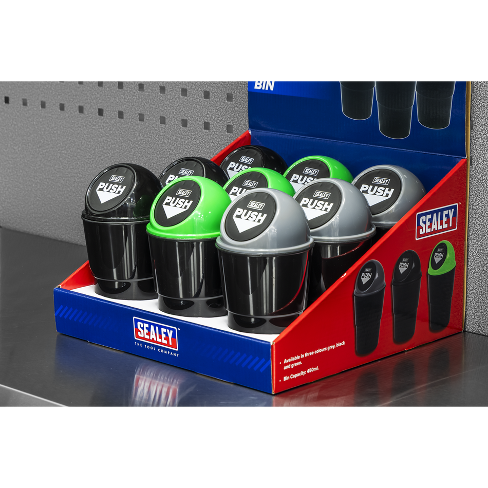 Sealey VS09 Vehicle Cup Holder Bin – Display Box of 9