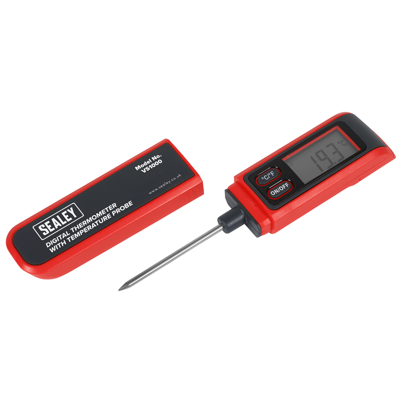 Sealey VS1000 Digital Thermometer with Temperature Probe