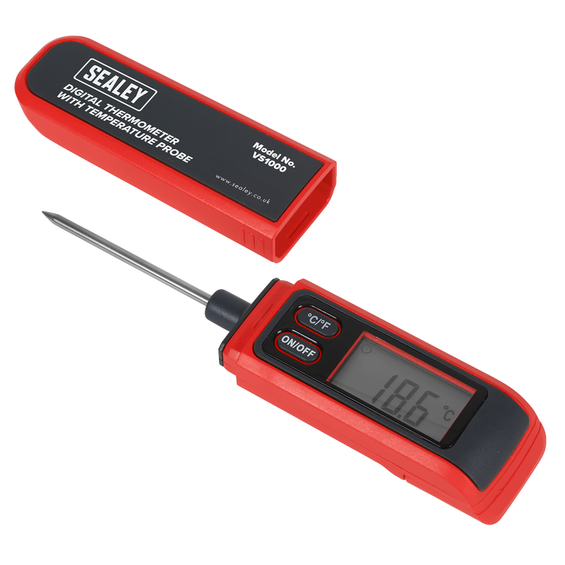 Sealey VS1000 Digital Thermometer with Temperature Probe