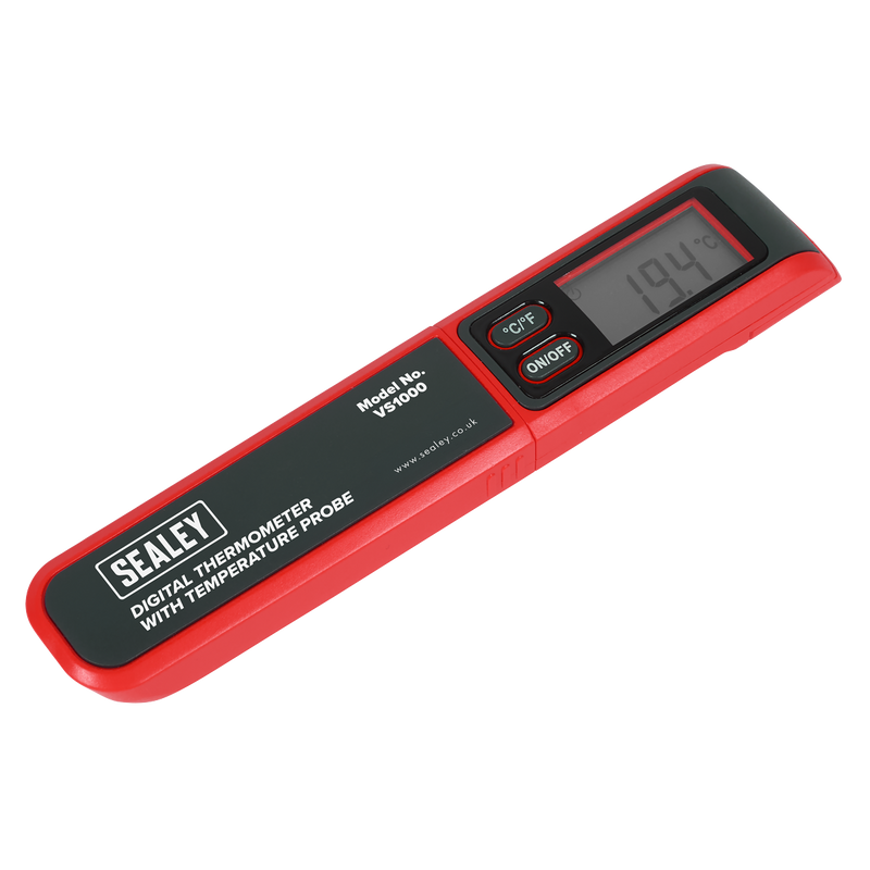Sealey VS1000 Digital Thermometer with Temperature Probe