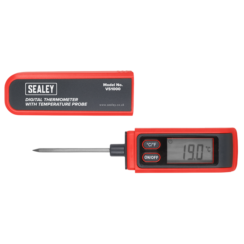 Sealey VS1000 Digital Thermometer with Temperature Probe