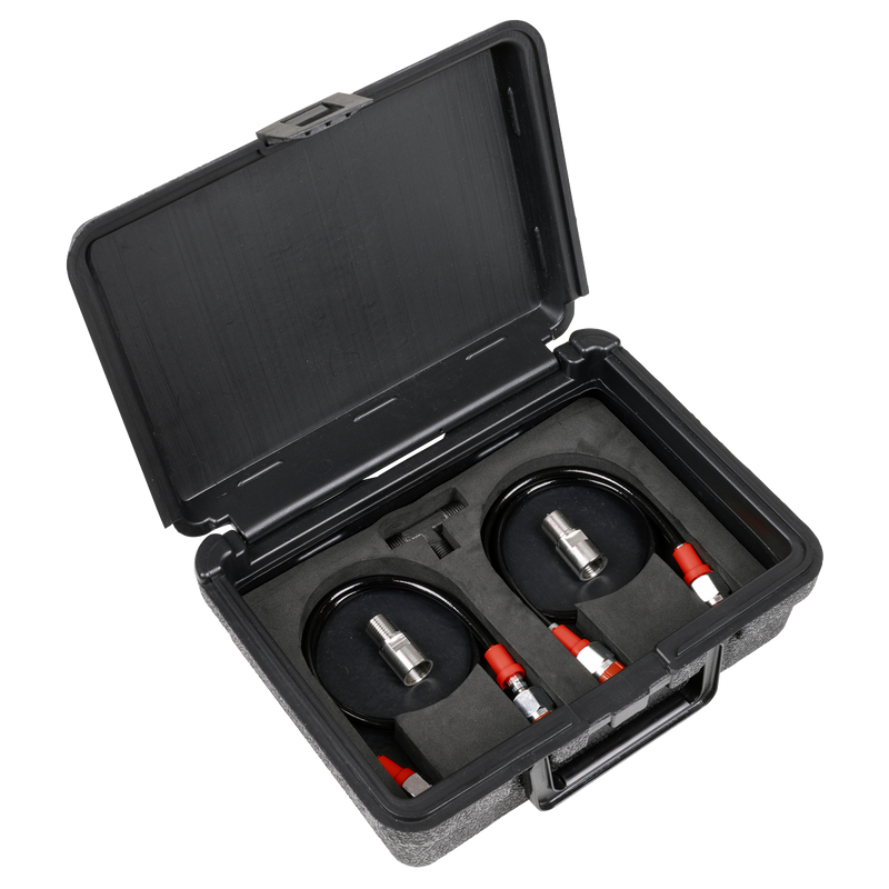 Sealey VS566 Digital Fuel Injection Pressure Test Kit for GDI Fuel Circuits 6pc