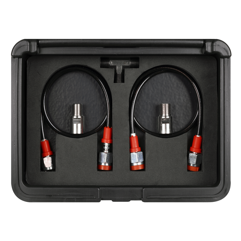 Sealey VS566 Digital Fuel Injection Pressure Test Kit for GDI Fuel Circuits 6pc
