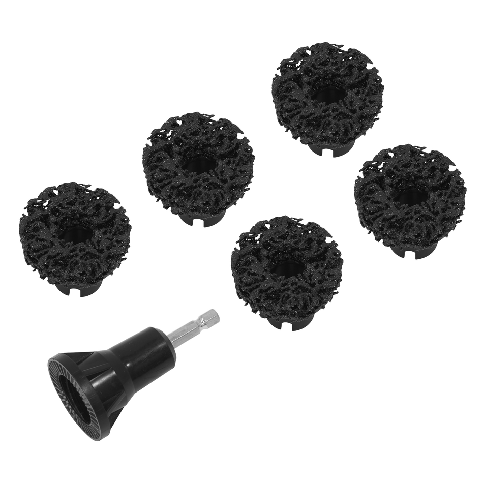 Sealey VS8005 Stud Hub Cleaner Set 6pc