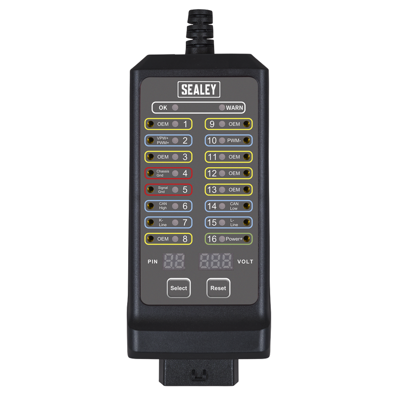 Sealey VS8813 OBD Breakout Box 16-Pin 12V/24V