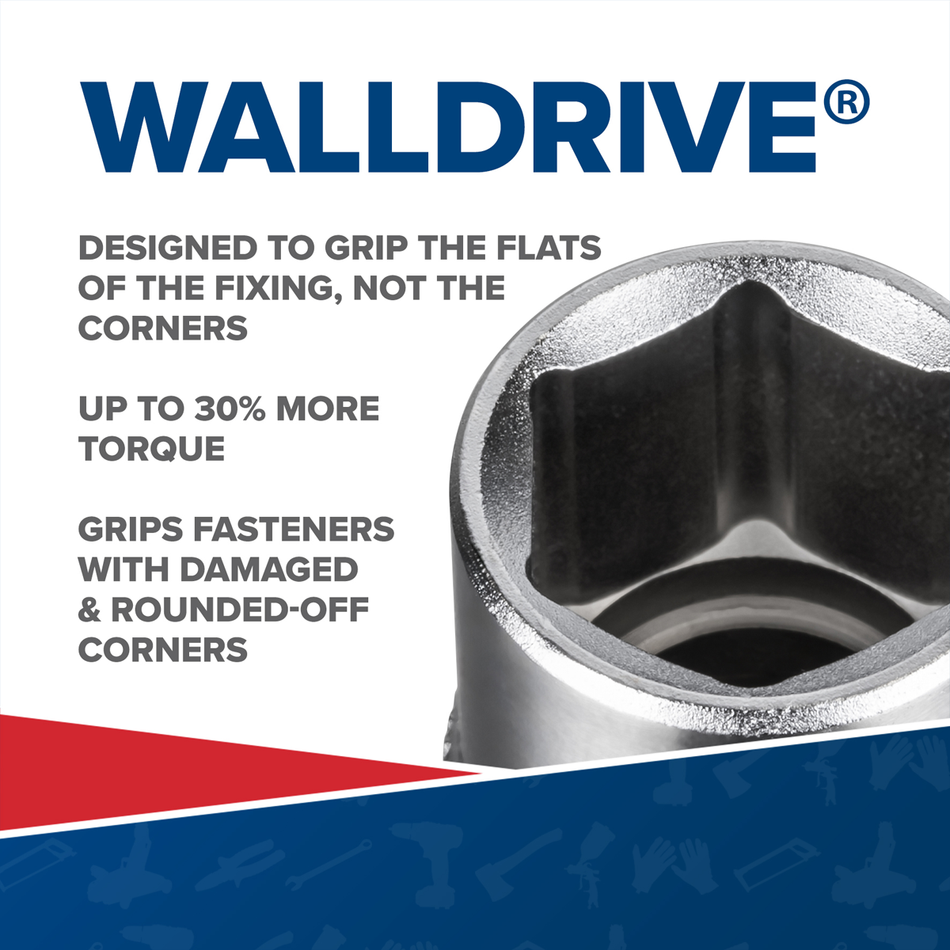 Sealey S0682 Siegen Deep Socket 1/2"Sq Drive 30mm