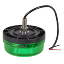 Sealey WB45LEDG SMD LED Rotating Flashing Warning Beacon with 12mm Bolt Fixing - Green 12/24V