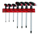 Teng Tools WRHEX07AF Hex Key Set T Handle 7 Pieces AF Wall Rack