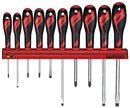 Teng Tools WRMD10N Screwdriver Set 10 Pieces Wall Rack