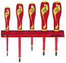 Teng Tools WRMDV05N Screwdriver Set 1000 Volt 5 Pieces Wall Rack