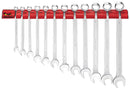 Teng Tools WRSP12LMP Long Combination Spanner Set Wall Rack 12 Pieces