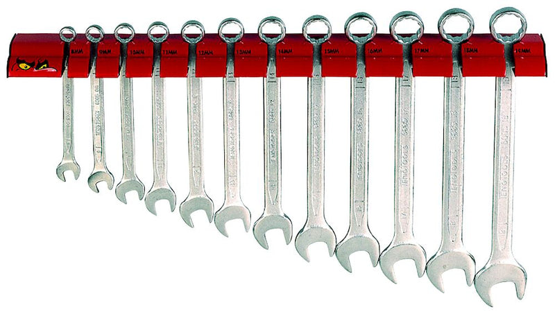 Teng Tools WRSP12 Spanner Set Combnation MM 12 Pieces Wall Rack