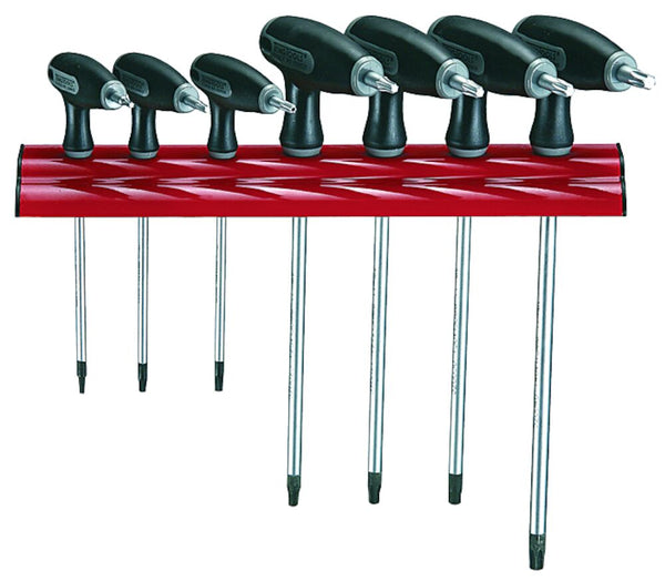 Teng Tools WRTX07 TX Key Set T Handle 7 Pieces Wall Rack