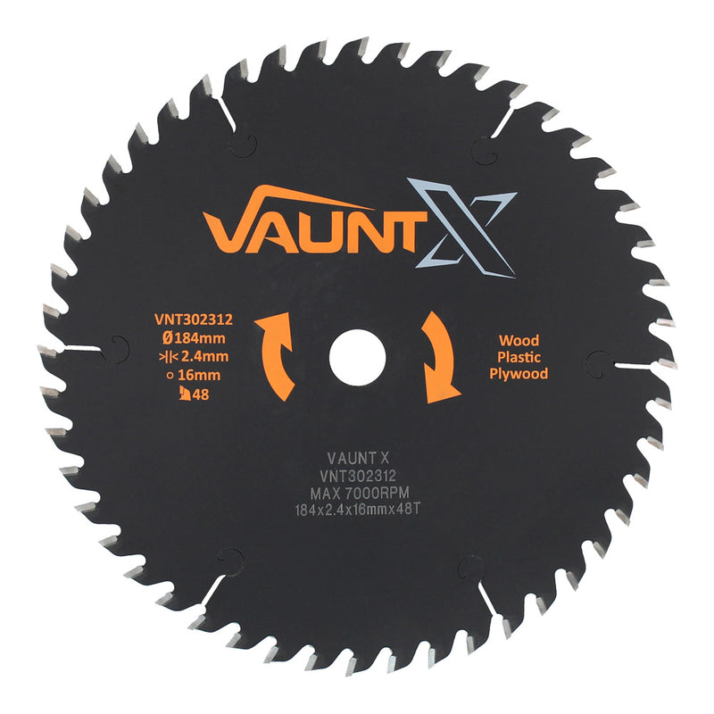 Vaunt X1310001 X 184mm x 16mm 48T TCT Premium Circular Saw Blade