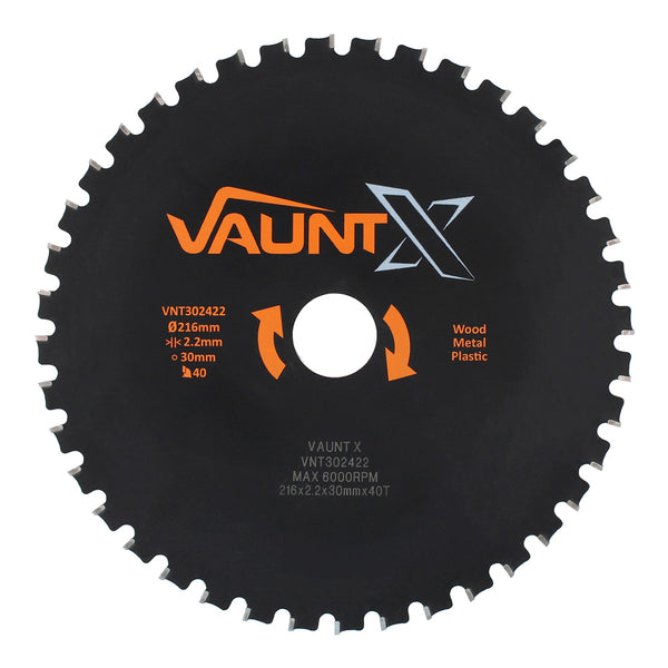 Vaunt X1310012 X 216mm x 30mm 40T TCT Multi-Purpose Circular Saw Blade