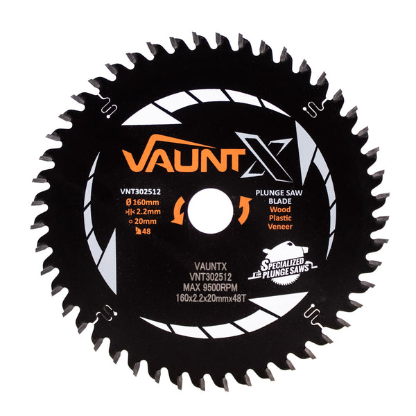 Vaunt X1310021 X 160mm x 20mm 48T TCT Circular Plunge Saw Blade