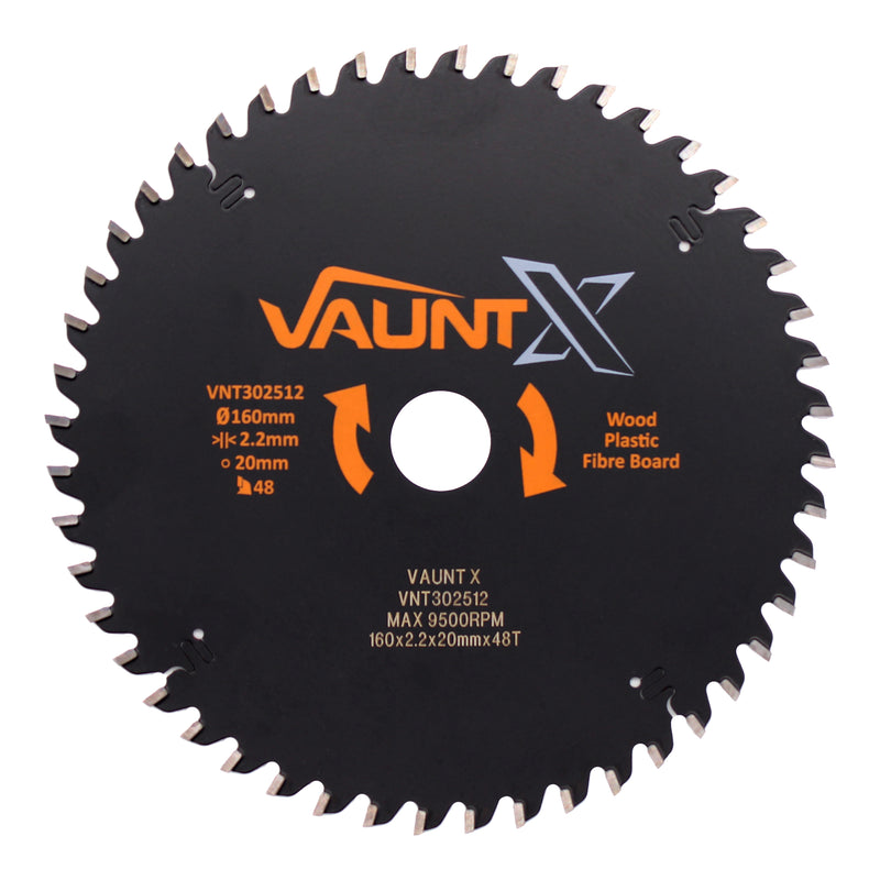 Vaunt X1310021 X 160mm x 20mm 48T TCT Circular Plunge Saw Blade