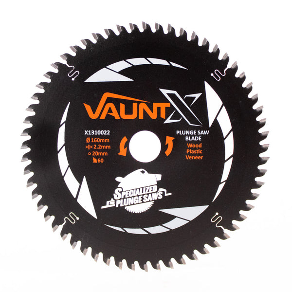 Vaunt X1310022 X 160mm x 20mm 60T TCT Circular Plunge Saw Blade