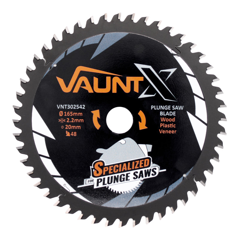 Vaunt X1310024 X 165mm x 20mm 48T TCT Circular Plunge Saw Blade