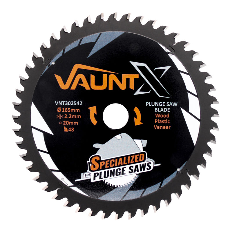 Vaunt X1310024 X 165mm x 20mm 48T TCT Circular Plunge Saw Blade