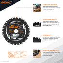 Vaunt X1310035 X 190mm x 30mm 24T TCT Circular Thin Kerf Saw Blade