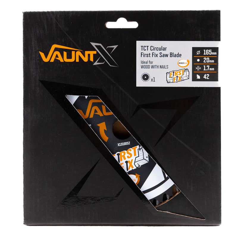 Vaunt X1310052 X 165mm x 20mm 42T First Fix Circular Saw Blade