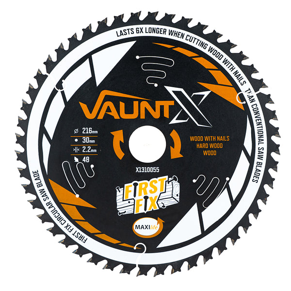 Vaunt X1310055 X 216mm x 30mm 48T First Fix Circular Saw Blade