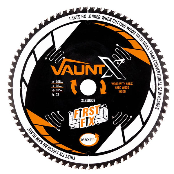 Vaunt X1310057 X 305mm x 30mm 72T First Fix Circular Saw Blade