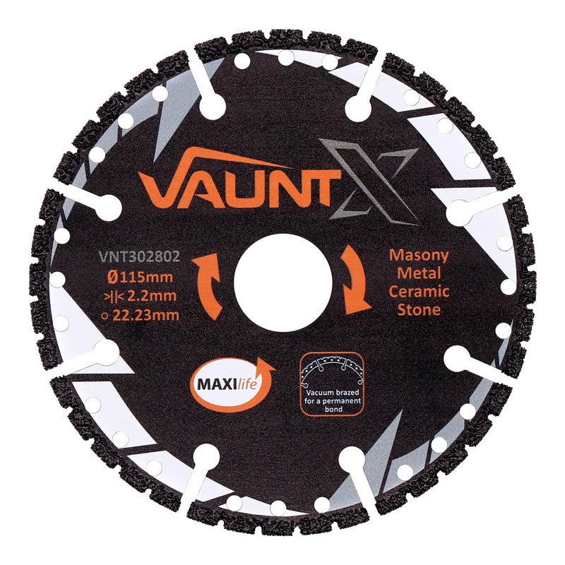 Vaunt X1312010 X Diamond Blade Turbo Multi-Purpose 115mm