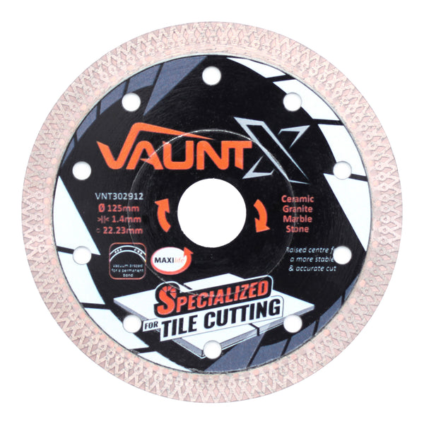 Vaunt X1312021 X Diamond Specialist Tile Cutting Blade 125mm