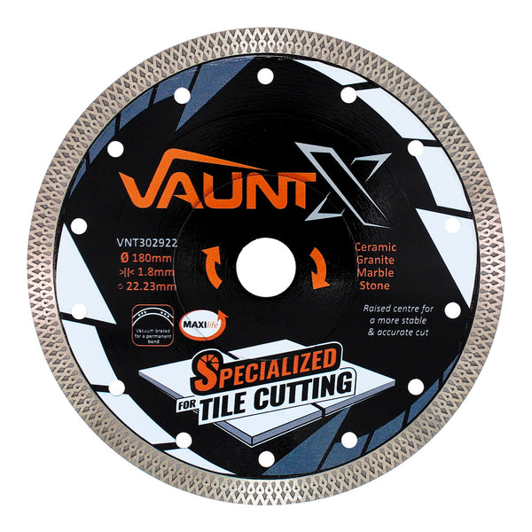 Vaunt X1312022 X Diamond Specialist Tile Cutting Blade 180mm