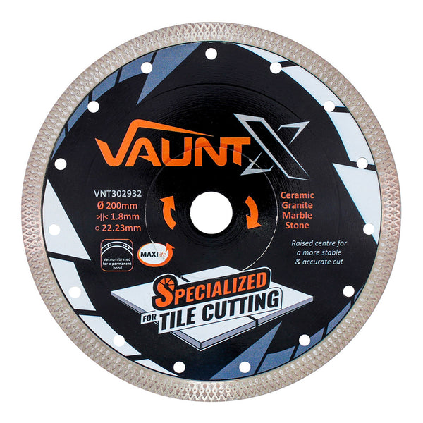 Vaunt X1312023 X Diamond Specialist Tile Cutting Blade 200mm