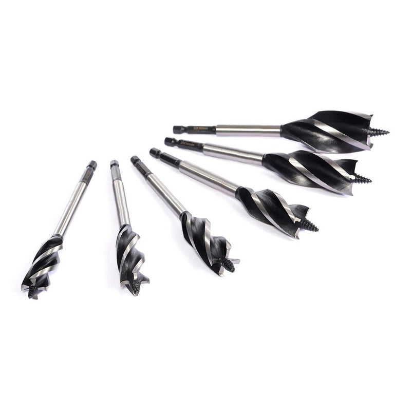 Vaunt X1315019 X 6 Piece Auger 4 Flute Drill Bit Set