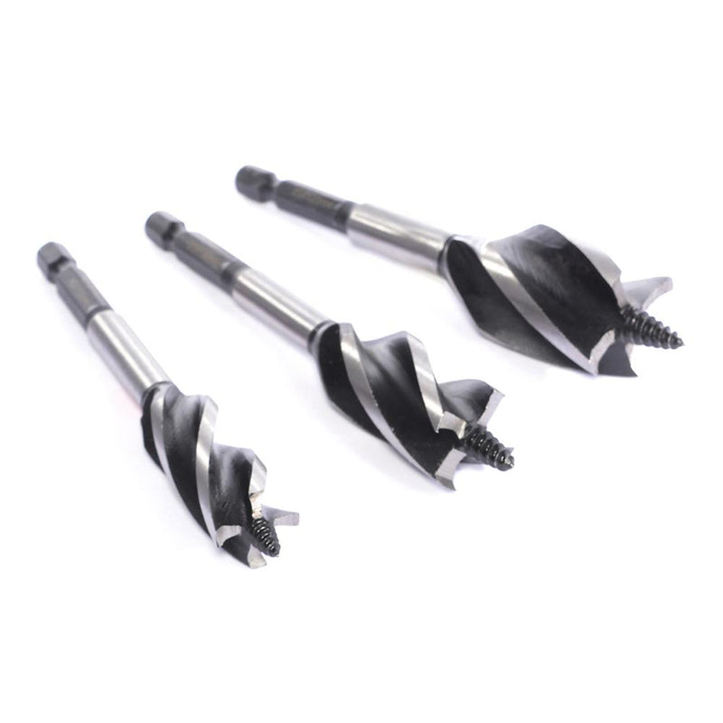 Vaunt X1315029 X 3 Piece Stubby 4 Flute Auger Drill Bit Set - 120mm