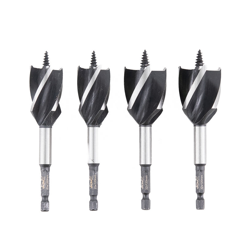 Vaunt X1315030 X 4 Piece Stubby 4 Flute Auger Drill Bit Set