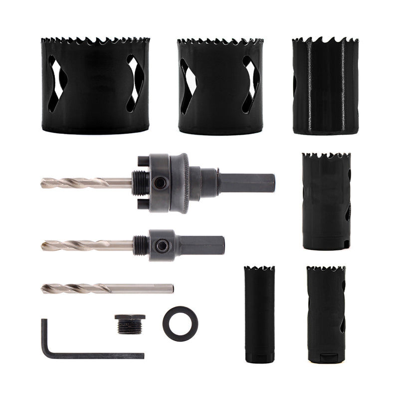 Vaunt X1323016 X Premium Holesaw Bi-Metal Plumbers Set Color Coded - 11 Piece