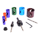 Vaunt X1323016 X Premium Holesaw Bi-Metal Plumbers Set Color Coded - 11 Piece