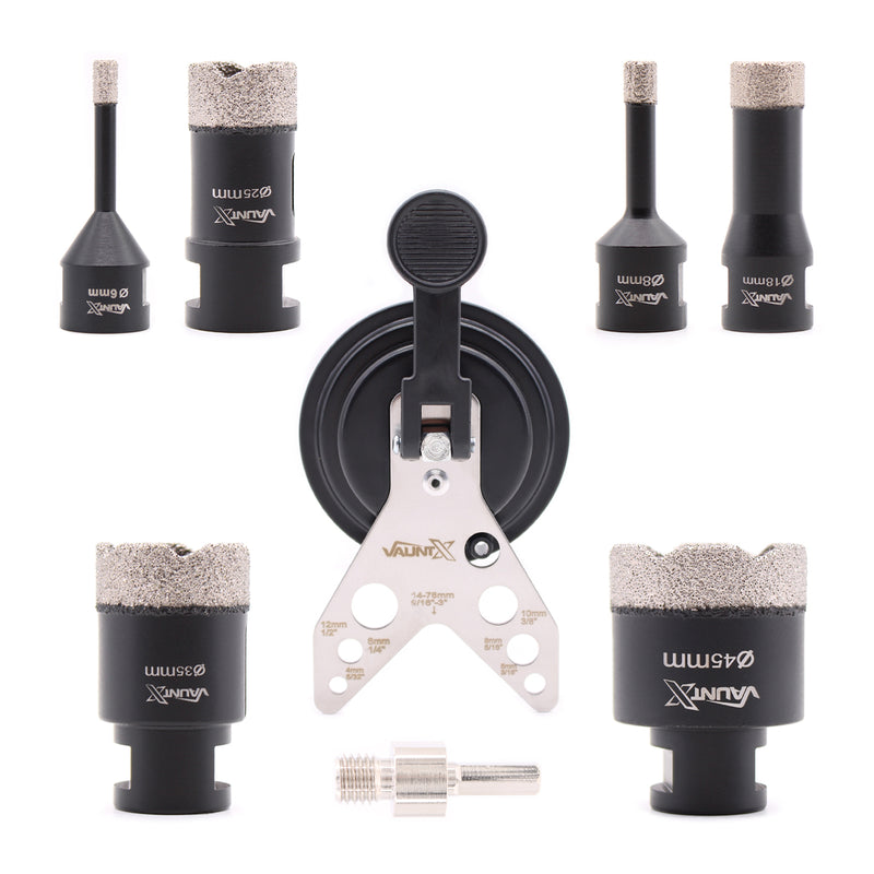 Vaunt X1332042 X M14 Diamond Hole Saw Set - 8 Piece