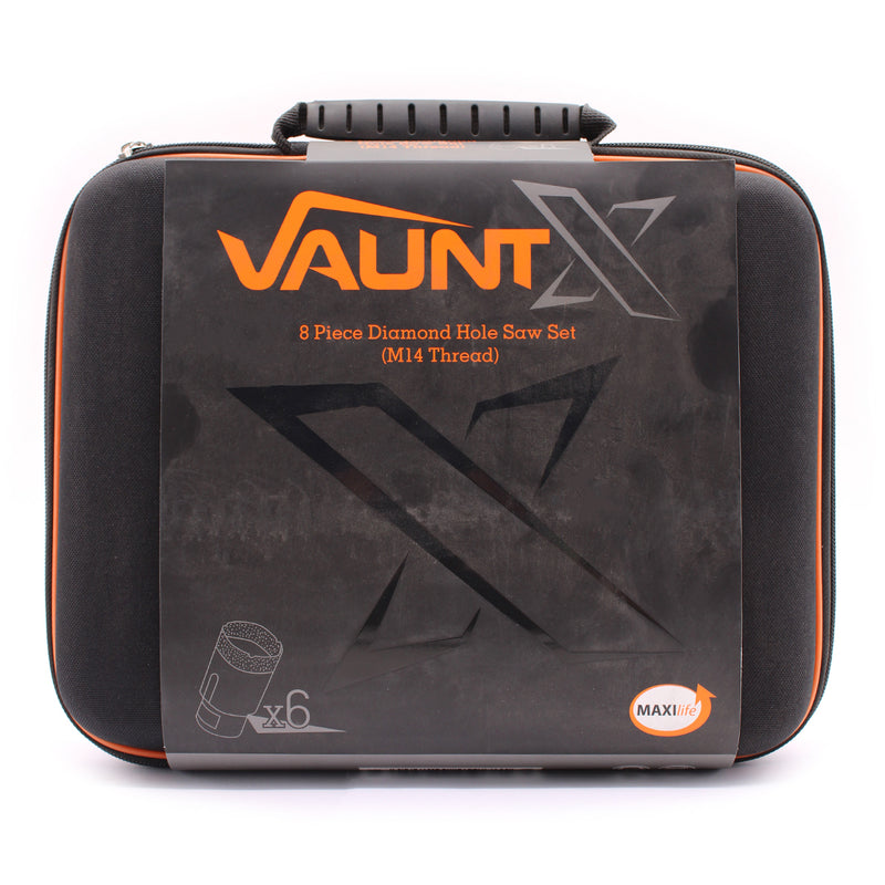 Vaunt X1332042 X M14 Diamond Hole Saw Set - 8 Piece