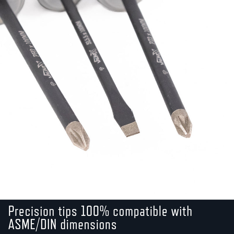 Vaunt X1442000 X 8 Piece Diamond Tipped Screwdriver Set