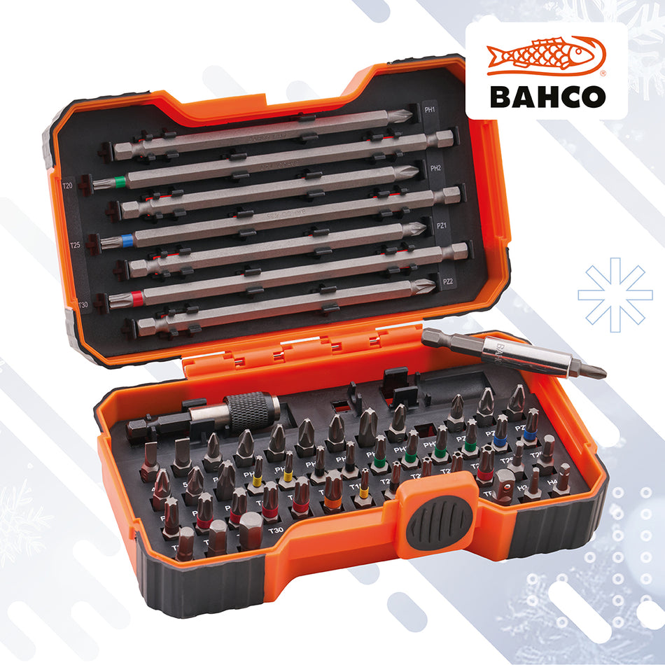 BAHCO SCREWDRIVER BIT SET 54PC - 59S54BC