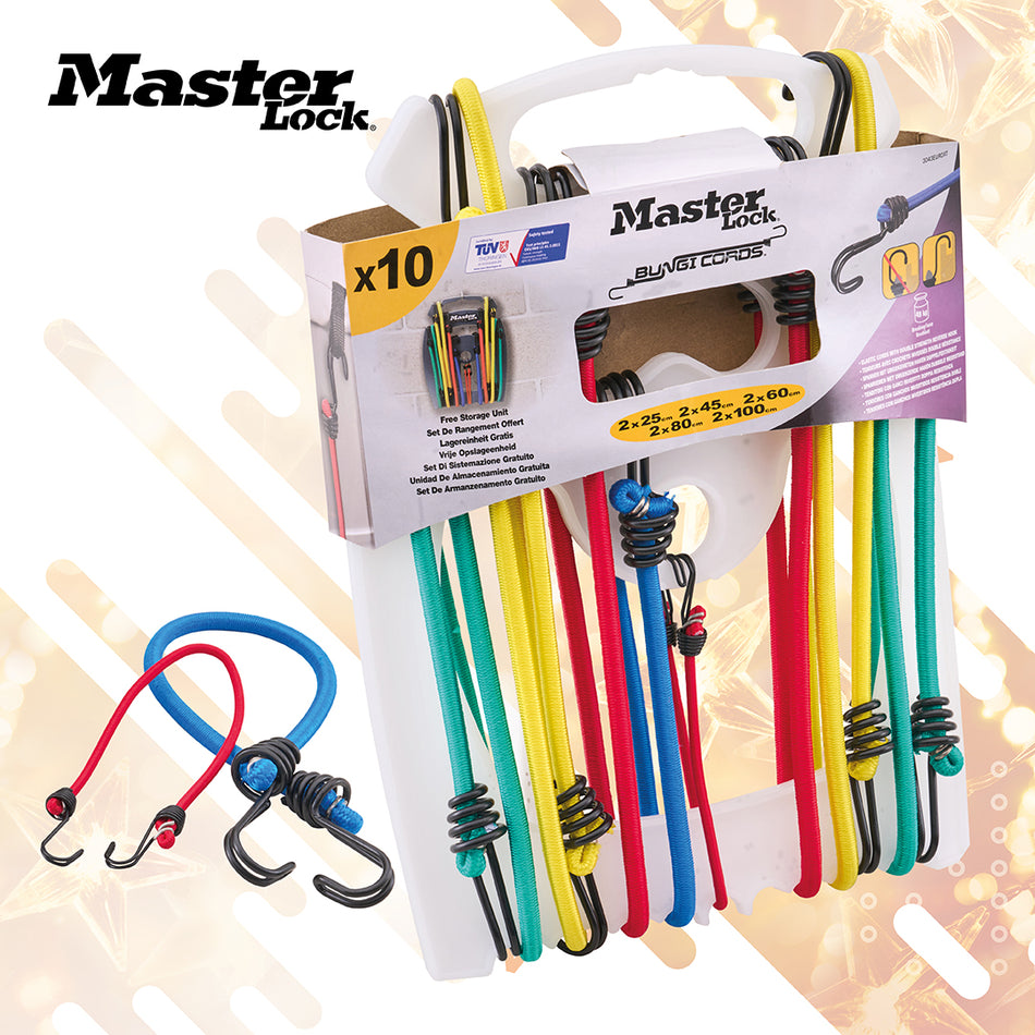 MASTERLOCK BUNGEE STRAP PACK 10PC - 3043EURDAT