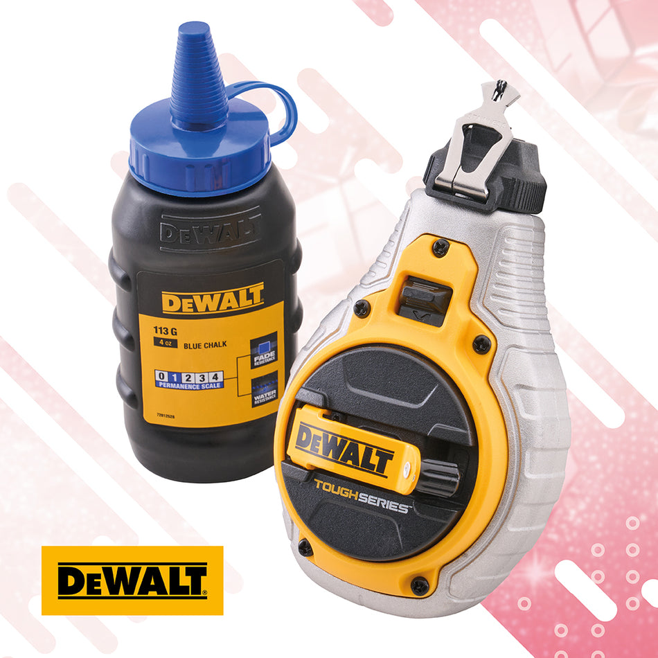 DEWALT CHALK REEL 30M WITH BLUE CHALK - DWHT48304-P