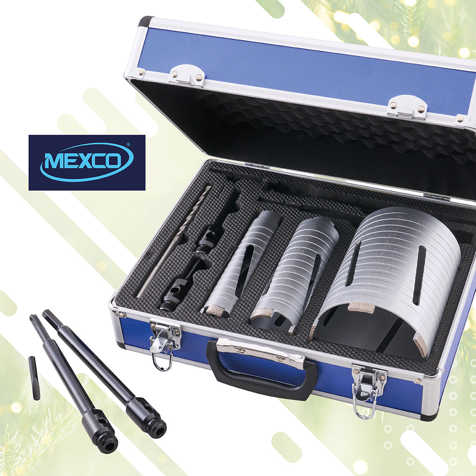 MEXCO DIAMOND CORE DRILL SET 7PC - A10DCDKIT37