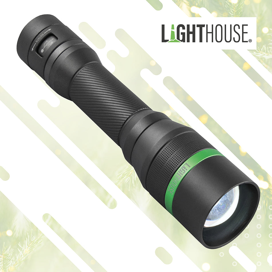 LIGHTHOUSE FOCUS RECHARGEABLE TORCH 1000LM - EFOC1000R