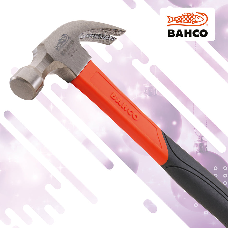 BAHCO CLAW HAMMER 20OZ FIBREGLASS SHAFT - 428F-20